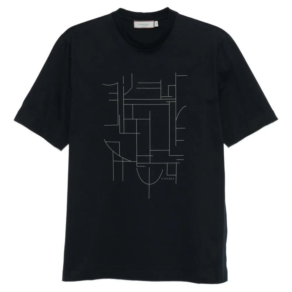 футболка с геометричным принтом