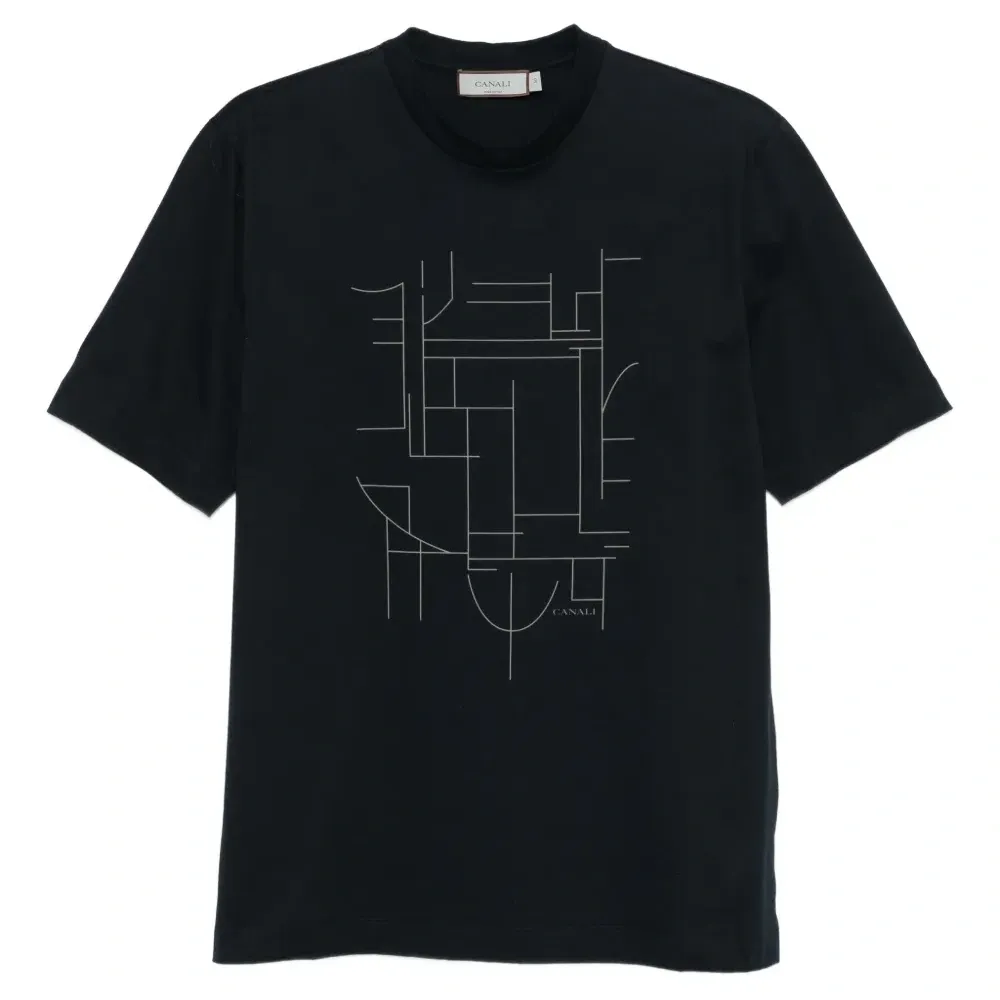 футболка с геометричным принтом