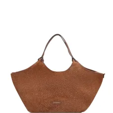 Замшевая сумка-тоут