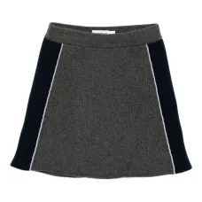 Трикотажная юбка миди в рубчик