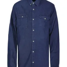 джинсовая рубашка с карманами