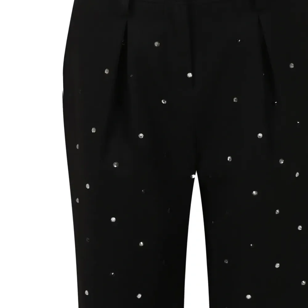 декорированные брюки со складками декорированные брюки со складками