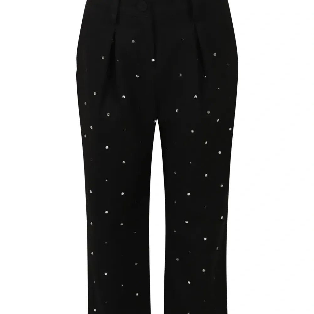 декорированные брюки со складками декорированные брюки со складками