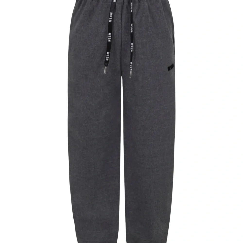 брюки с логотипом и кулиской