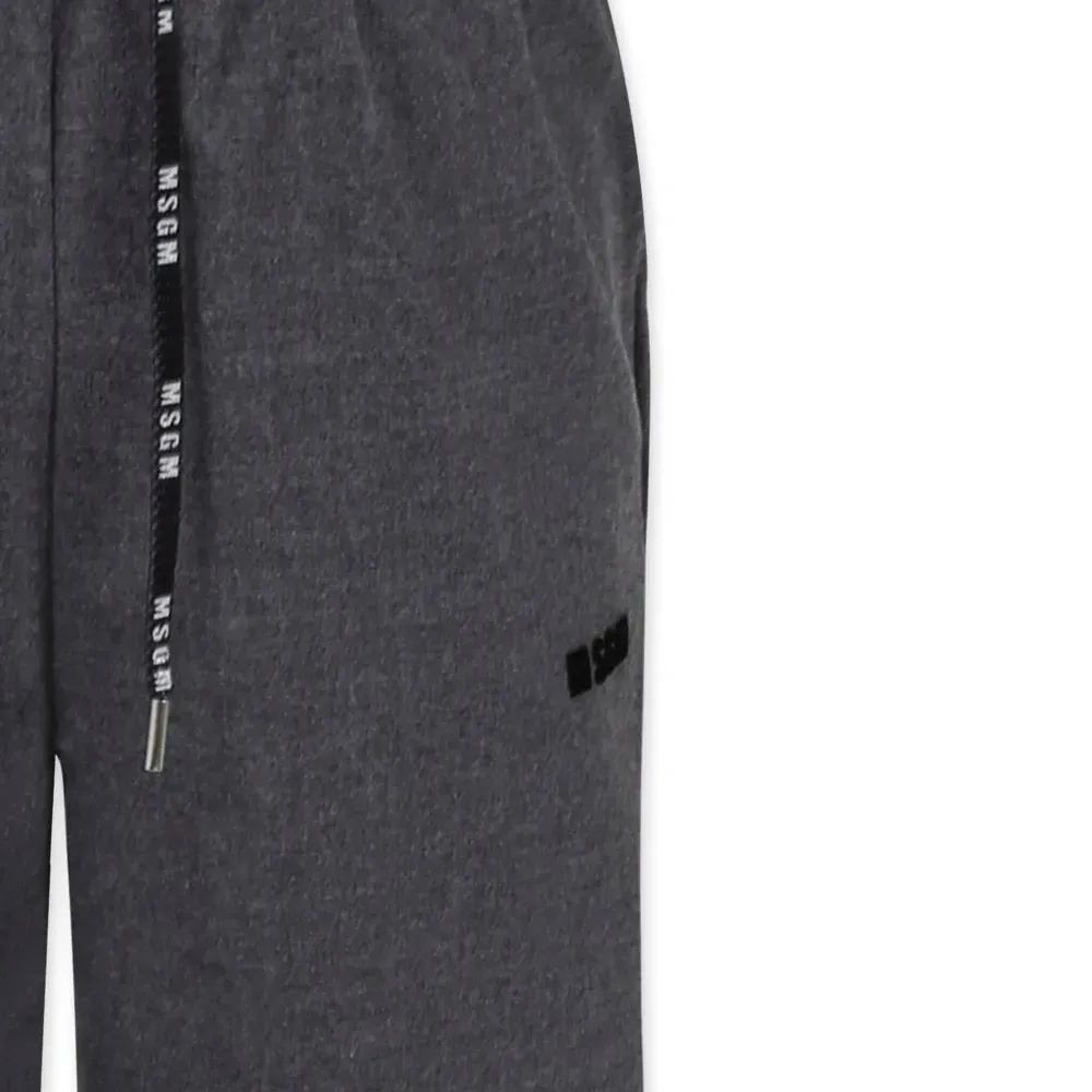 брюки с логотипом и кулиской