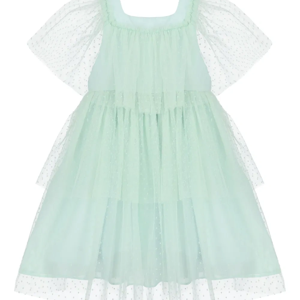 ярусное платье из тюля