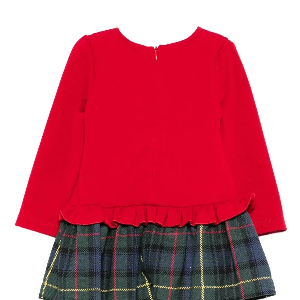 Клетчатое платье с оборками Клетчатое платье с оборками