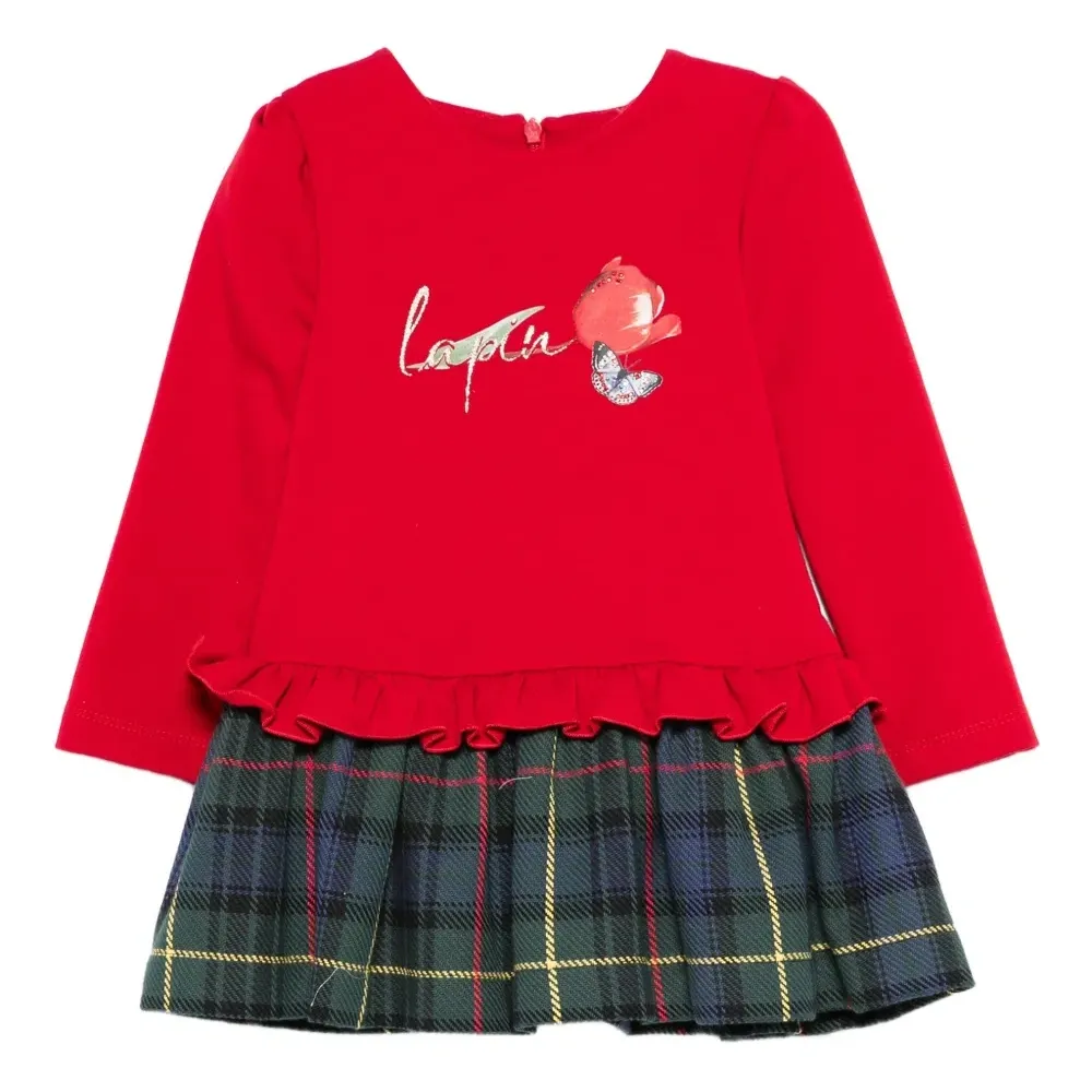 Клетчатое платье с оборками Клетчатое платье с оборками