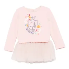 Комплект из платья и топа с принтом