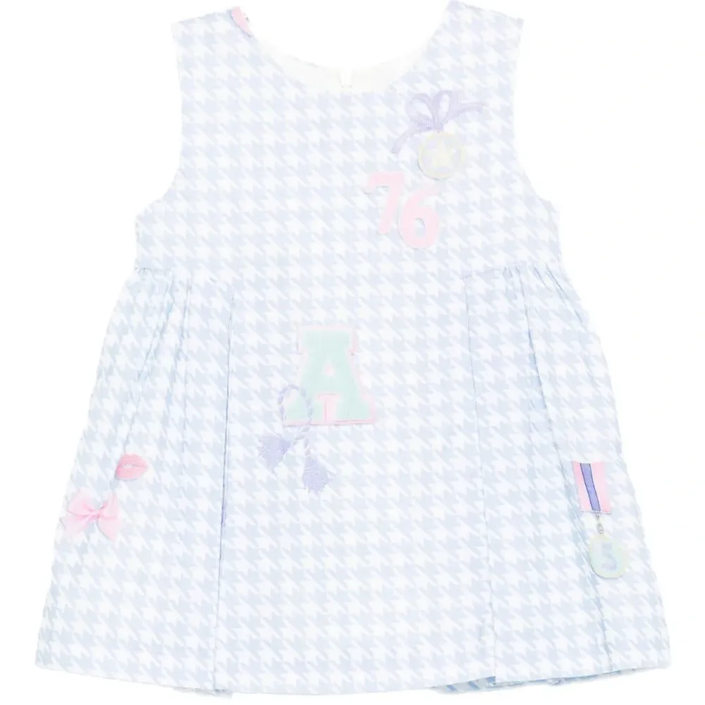 Платье в ломаную клетку