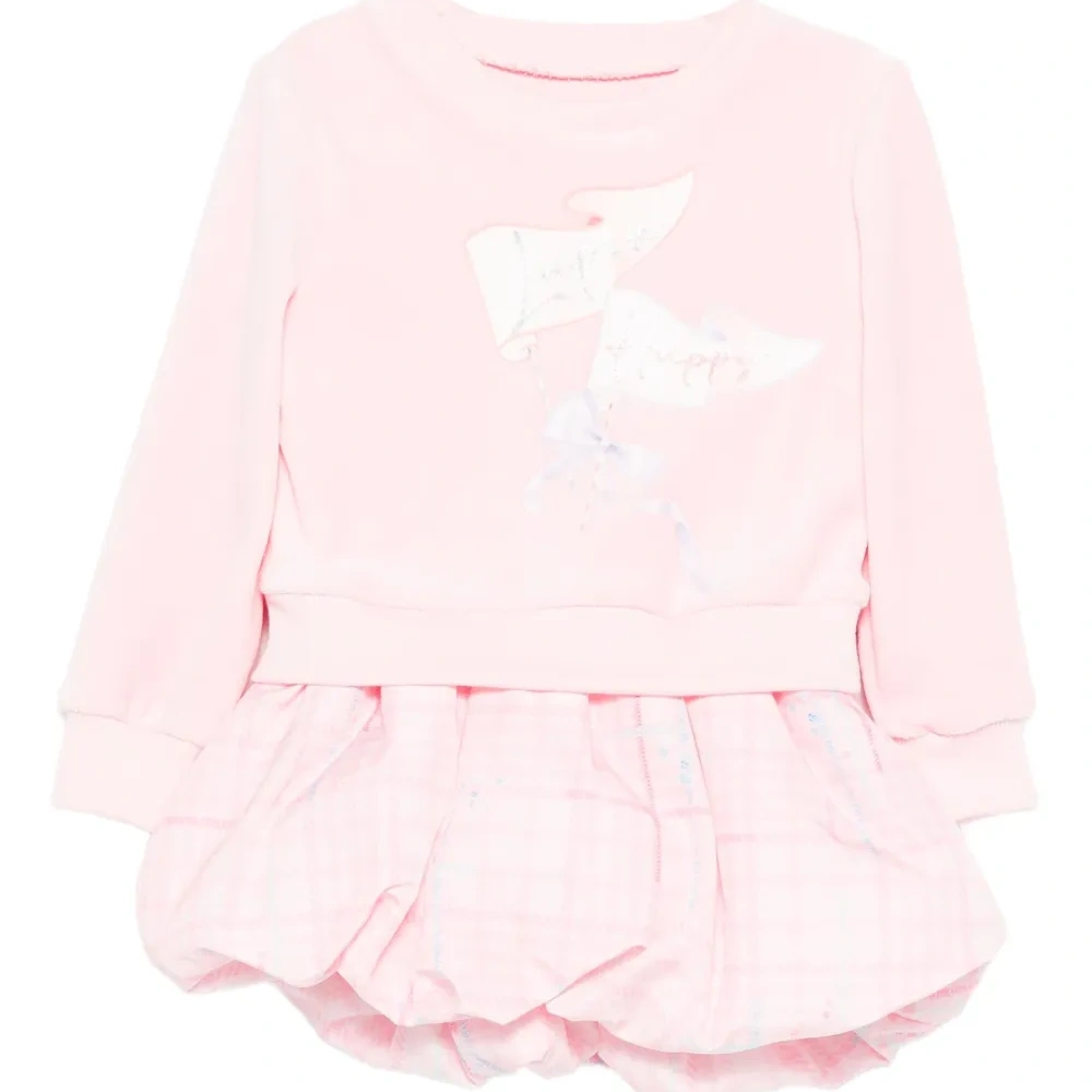 Комплект из объемного платья и топа