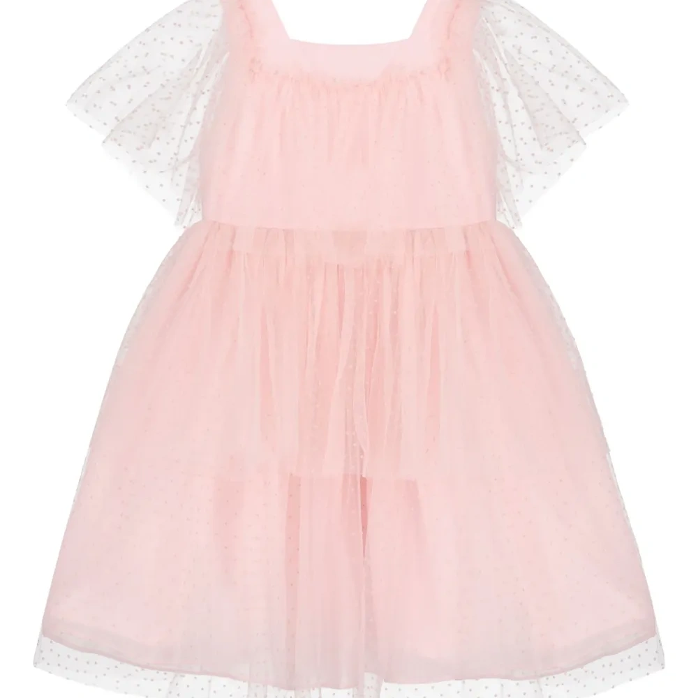 платье с расклешенными рукавами