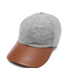 Шерстяная кепка со вставками