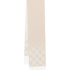 Клетчатый шарф с бахромой