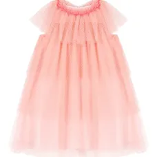 ярусное платье в горох