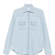 Джинсовая рубашка с карманами