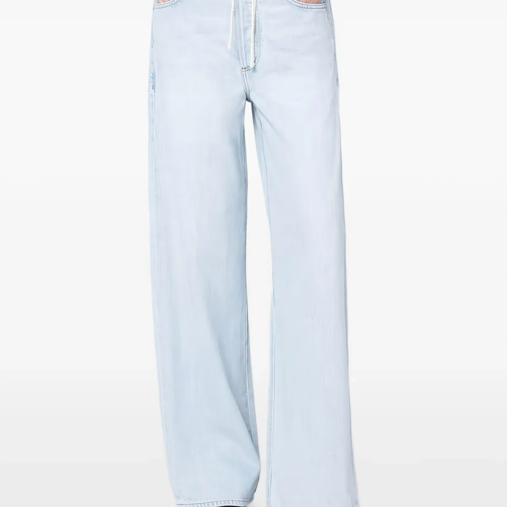 джинсы палаццо с кулиской