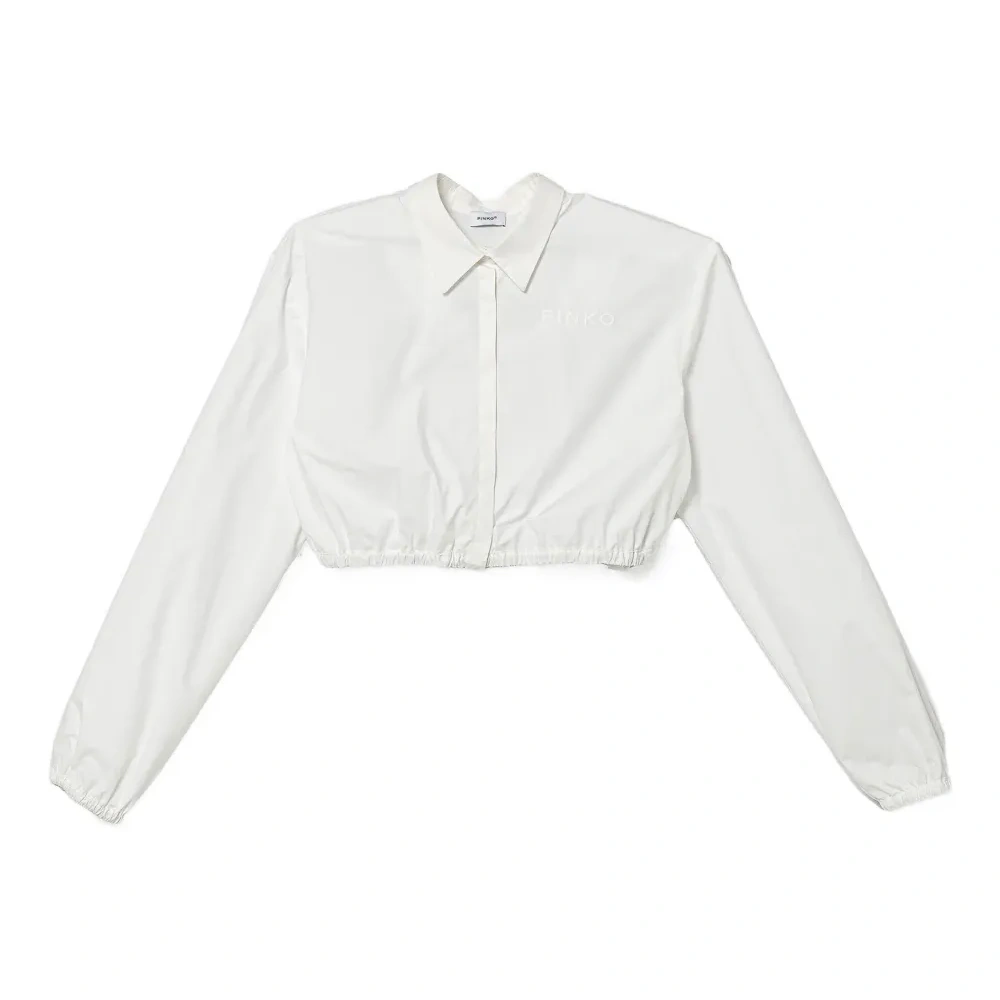 Укороченная рубашка с эластичным поясом