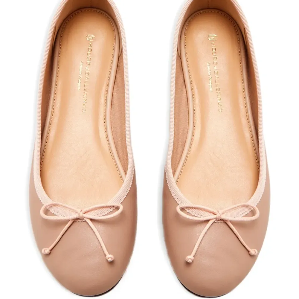 Балетки с бантом