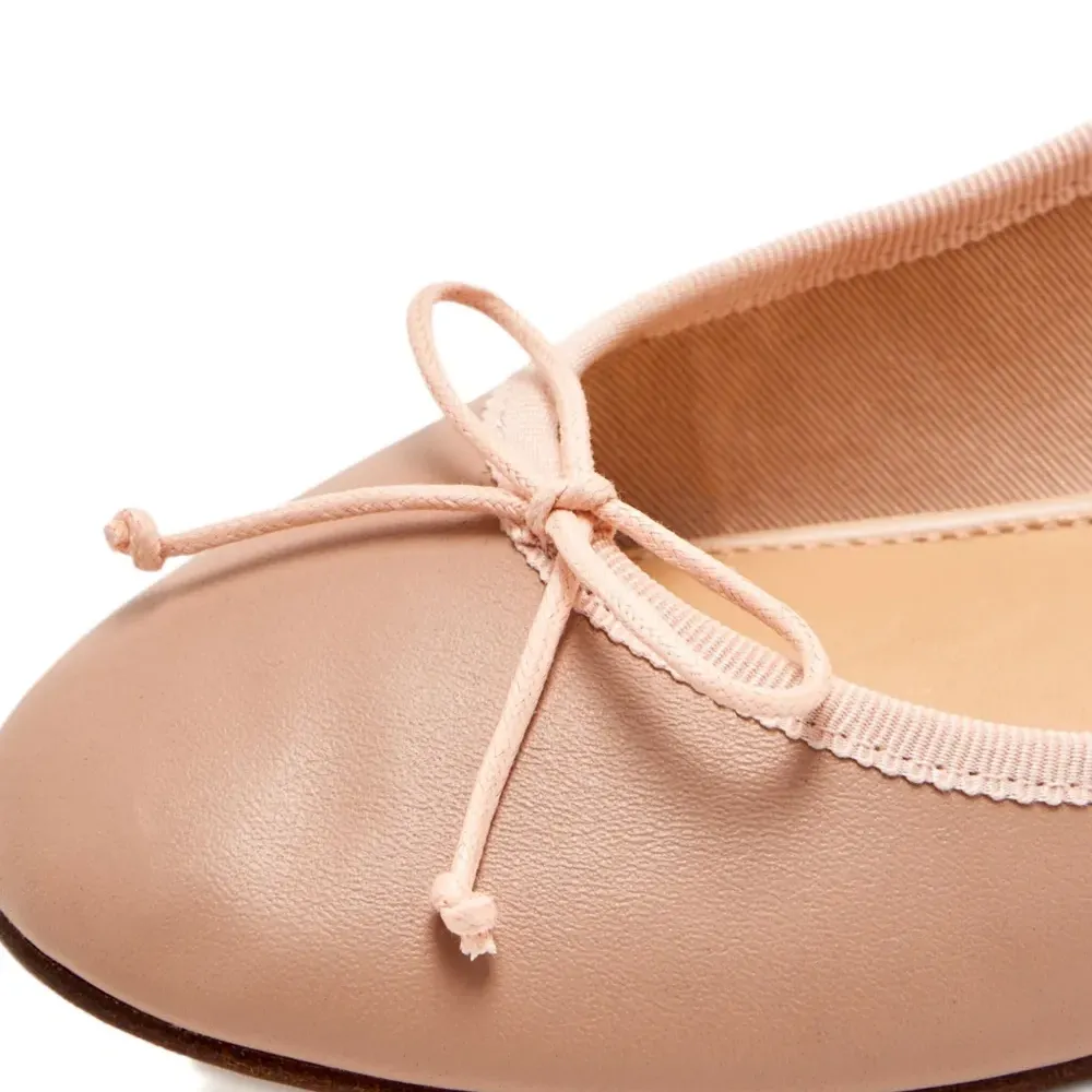 Балетки с бантом