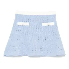 юбка ажурной вязки