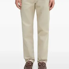 Прямые брюки с нашивкой-логотипом