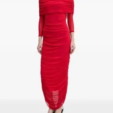 Платье макси с открытыми плечами Платье макси с открытыми плечами