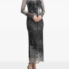 Платье миди с принтом Платье миди с принтом