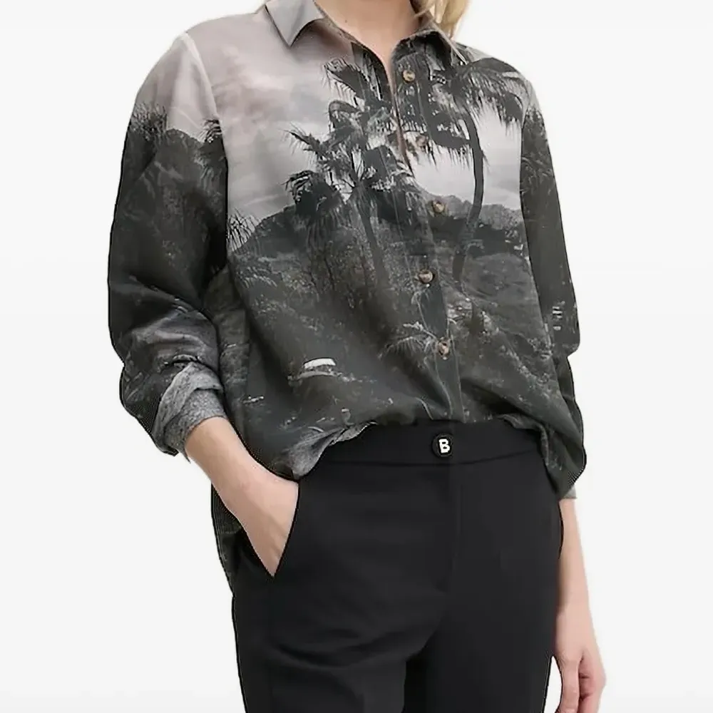 Рубашка с принтом