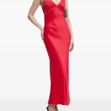 Декорированное платье макси Декорированное платье макси