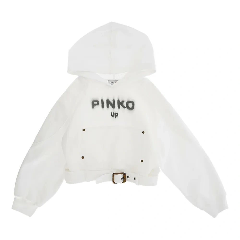 худи с поясом и логотипом