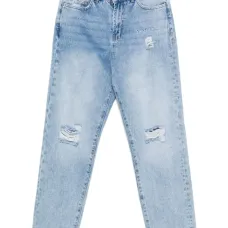 джинсы с эффектом потертости