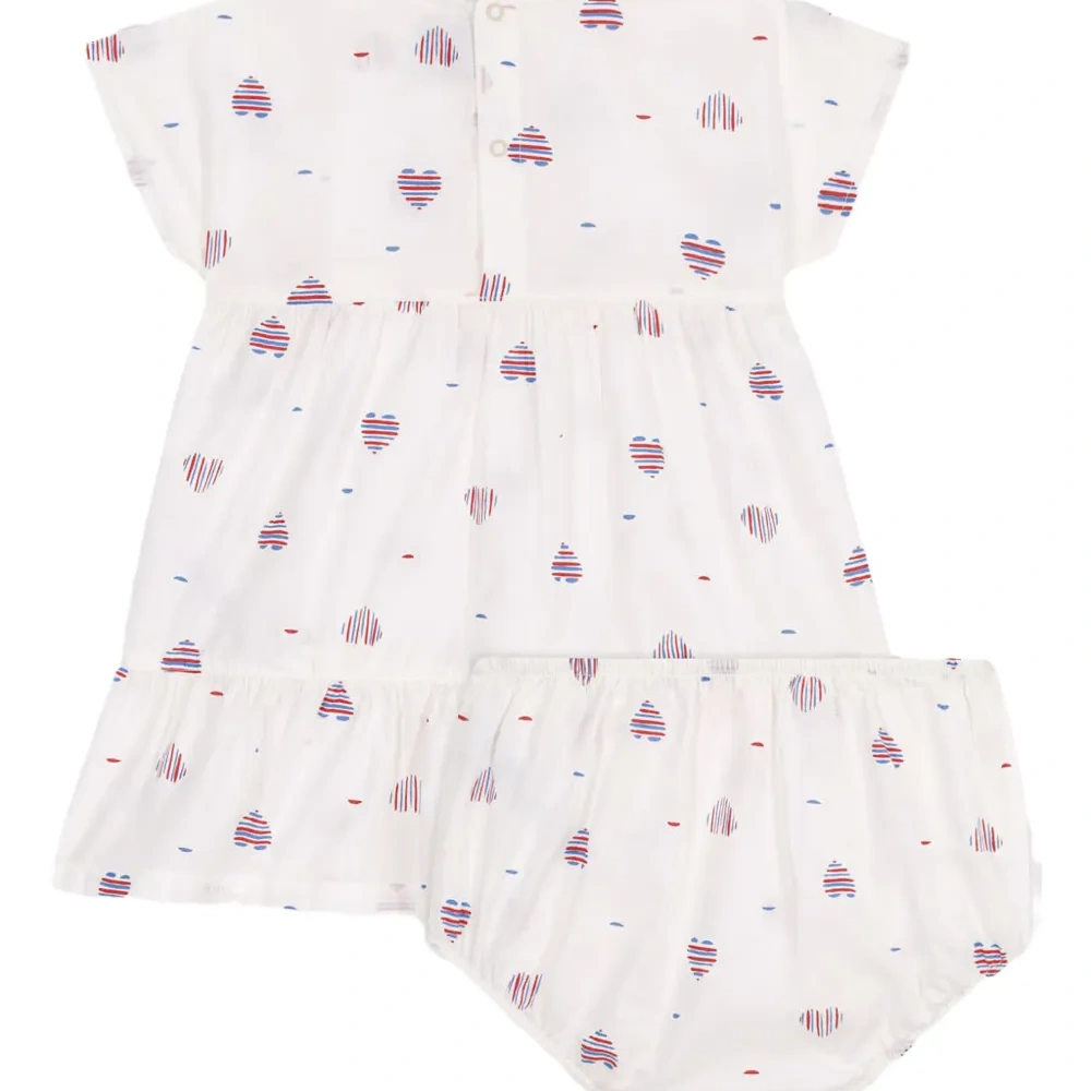 ярусное платье с принтом