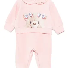 Пижама с воротником Питер Пэн и принтом