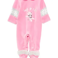 Велюровая пижама с принтом