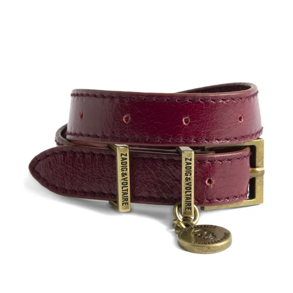 Браслет с пряжкой и декоративным шармом