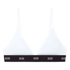 Бюстгальтер с треугольными чашками и логотипом