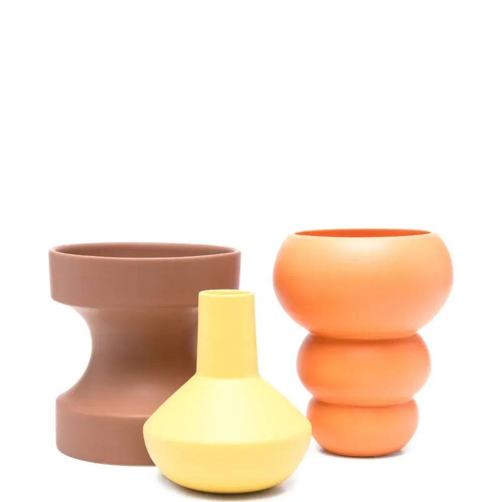 Набор ваз в виде сложенных шаров (набор из трех)