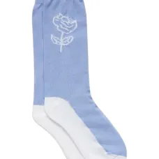 Носки с цветочной вышивкой