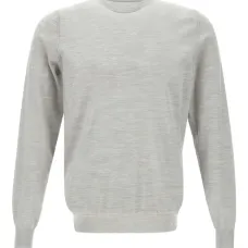 свитер с круглым вырезом