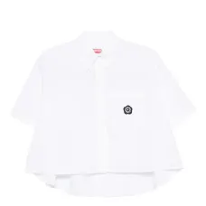 рубашка с нашивкой-логотипом