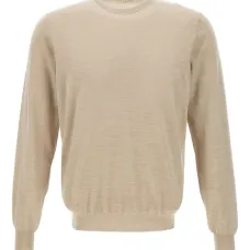 свитер с круглым вырезом