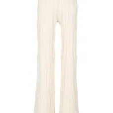 Расклешенные брюки со складками