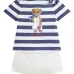 Комплект из футболки и шортов Polo Bear в полоску