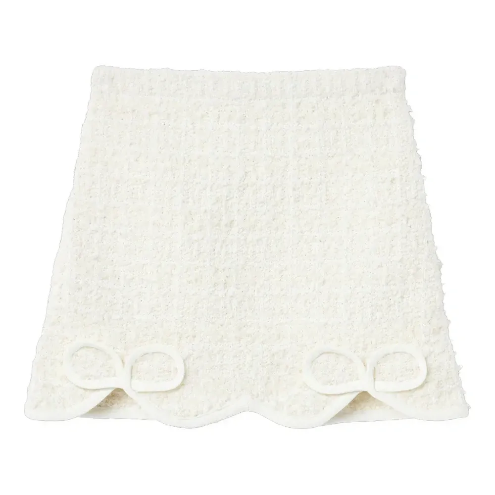 фактурная юбка с бантом