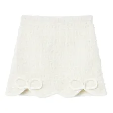 фактурная юбка с бантом