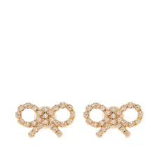 серьги в форме бантов