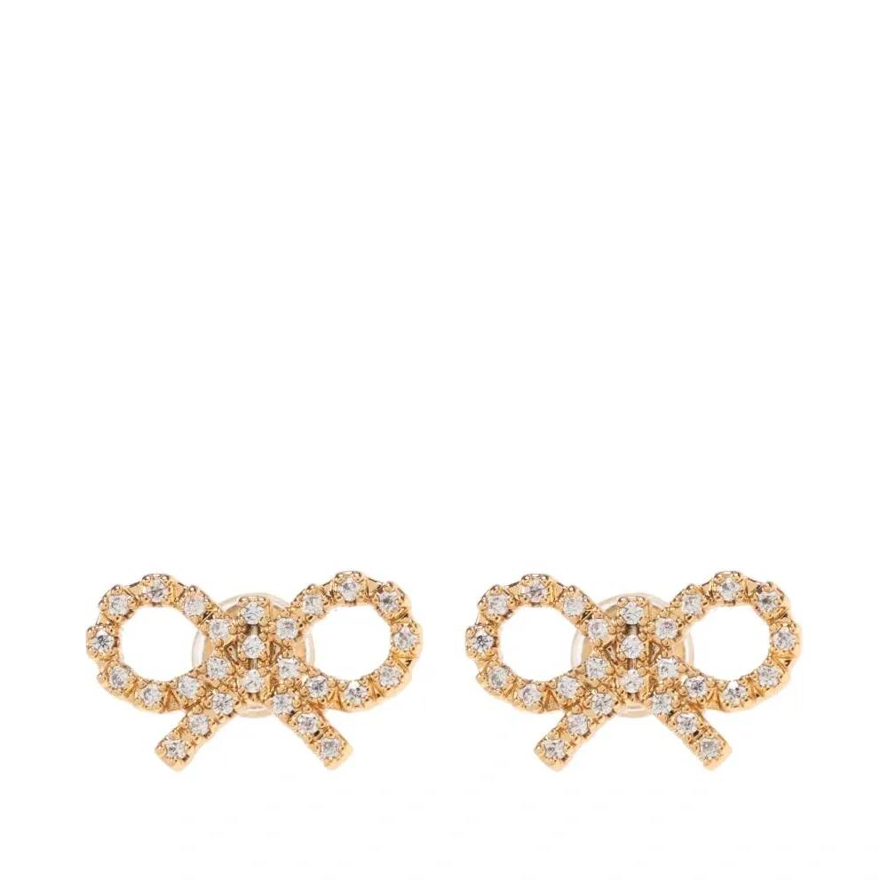 серьги в форме бантов