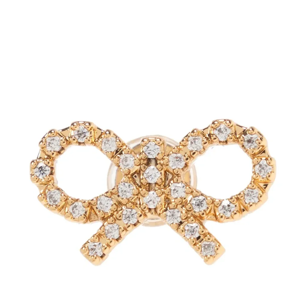 серьги в форме бантов