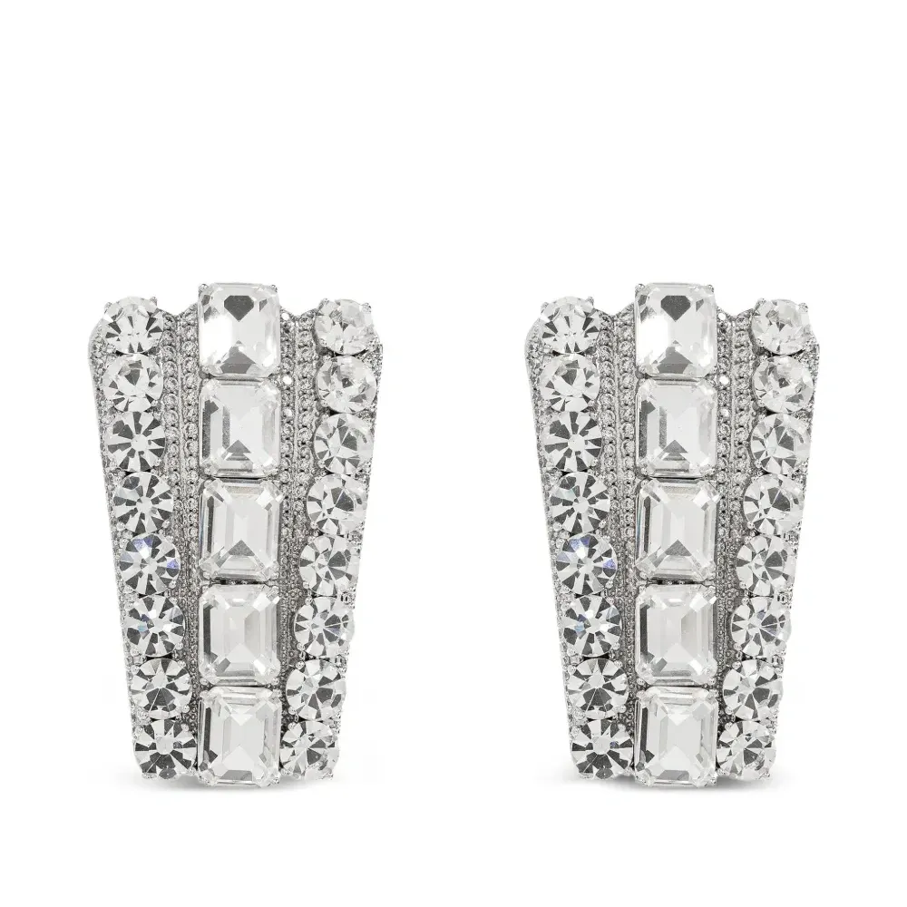 серьги с кристаллами